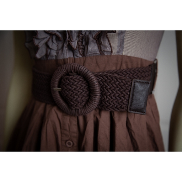 Papaya Brown Ruffle Dress - Picture 7 of 9